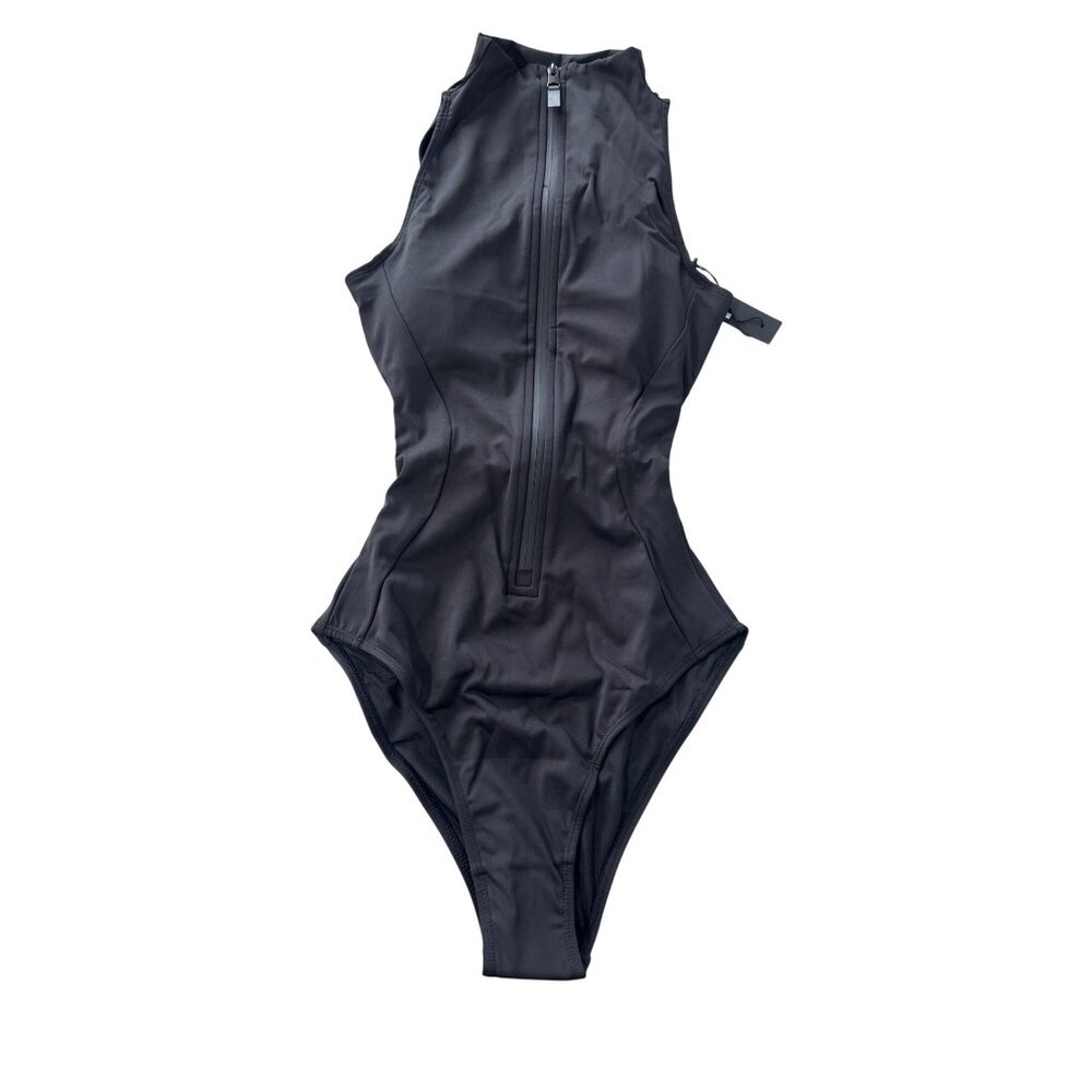TA3 Sleeveless Surfy Swimsuit XS Extra Long Black Adjustable Laces & Back Zipper